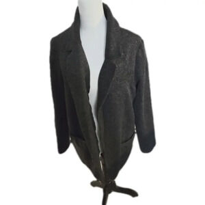 Forever 21 Premium Label Long Sleeved Gray Blazer / Coat Women size L